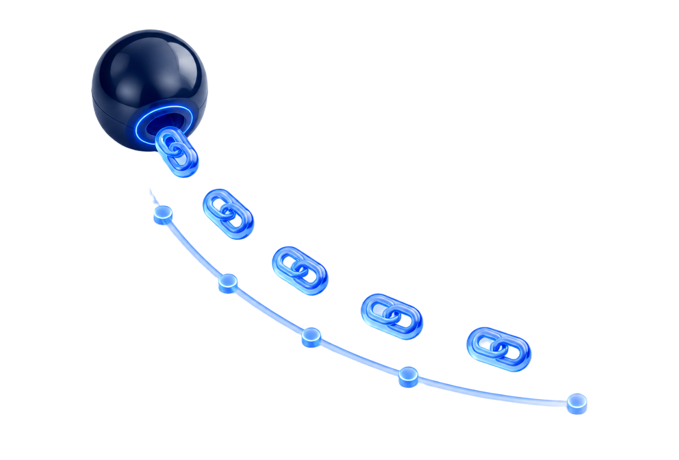 Timeline of link submissions spread evenly across days